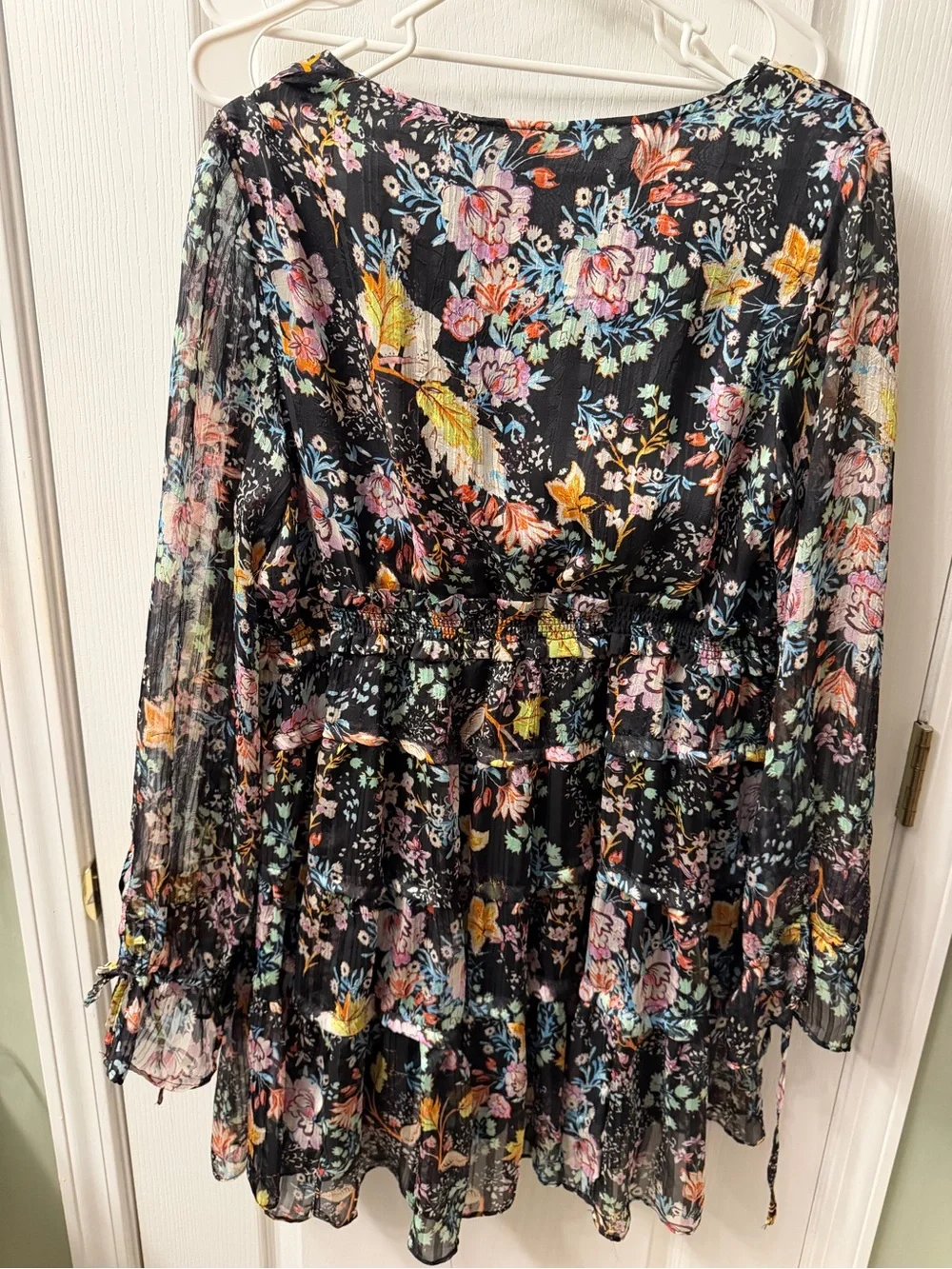 Free People Closer To The Heart Long Sleeve Mini Dress